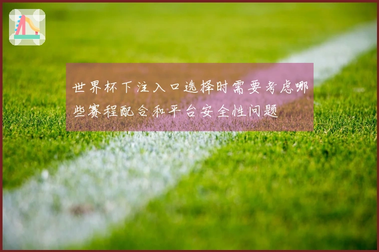 世界杯下注入口选择时需要考虑哪些赛程配合和平台安全性问题